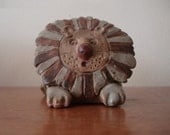Lisa Larsen Style Lion Bank Vintage Studio Pottery 1960s
