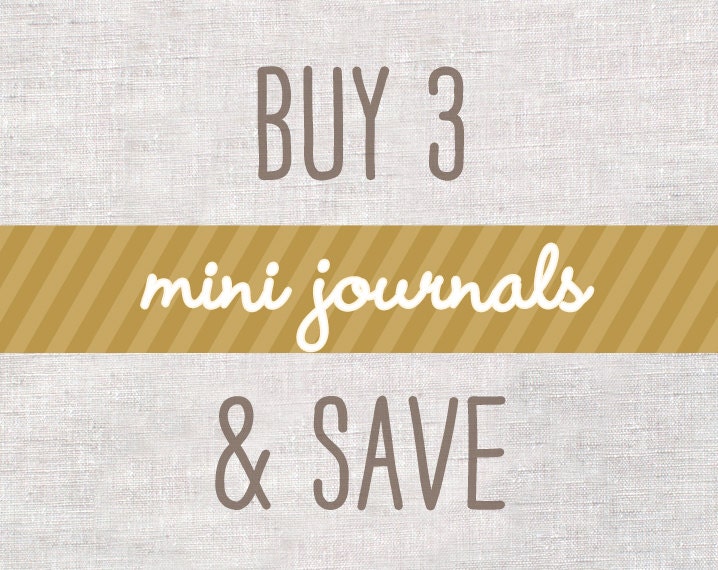 Stocking Stuffers - Eco Friendly Mini Journals / Sketchbooks with Pencil - Choose Any 3 - Robot, Einstein, Be Awesome