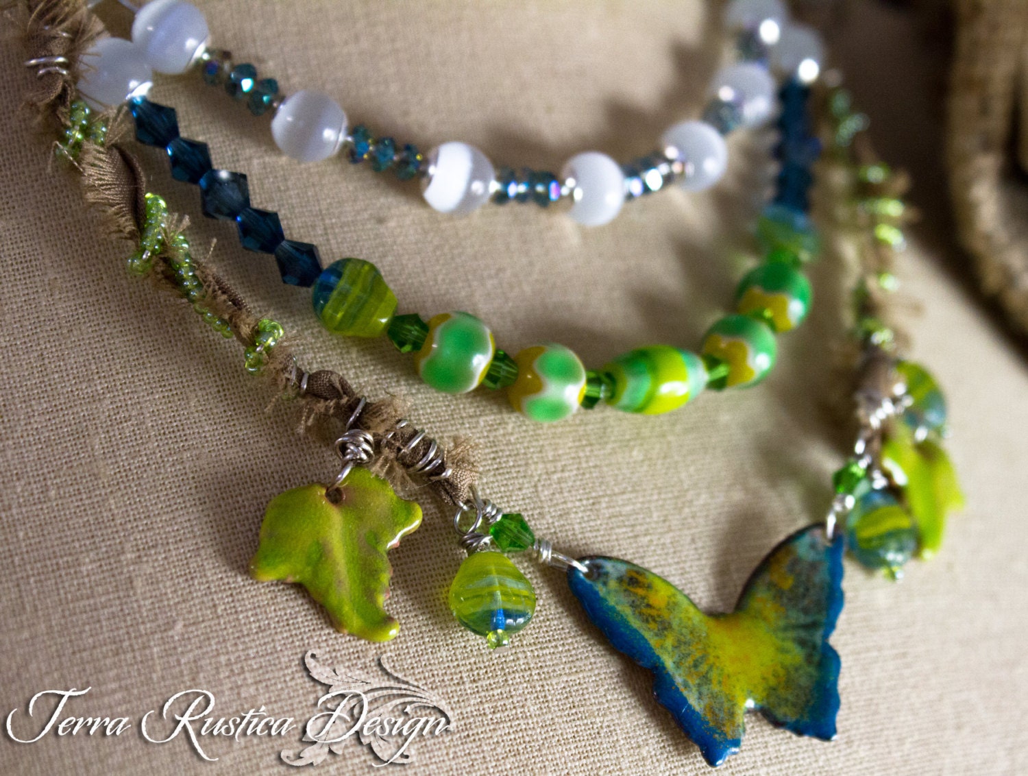 La Promenade Les Prairies a Argenteuil-Claude Monet inspired necklace-Abs April Challenge