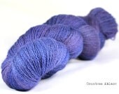 BFL lace yarn - Bluefaced Leicester - British wool - hand dyed  -  "Berry OOAK - UK Seller - Duchess of Lace