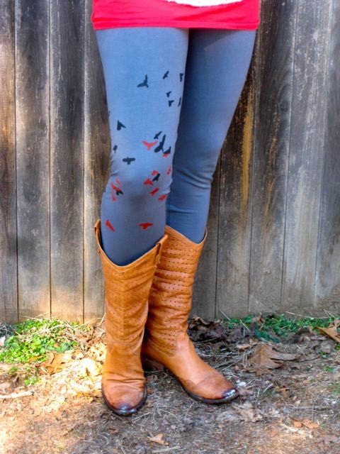 flock of birds Leggings, Yoga Pants, Workout Leggings, Cute Leggings