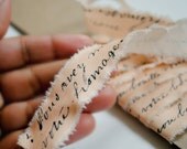 French script hand frayed ribbon Il_170x135