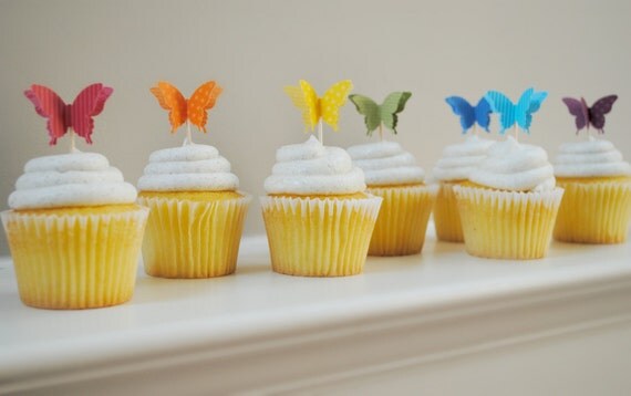 Butterfly cupcake topper Il_570xn