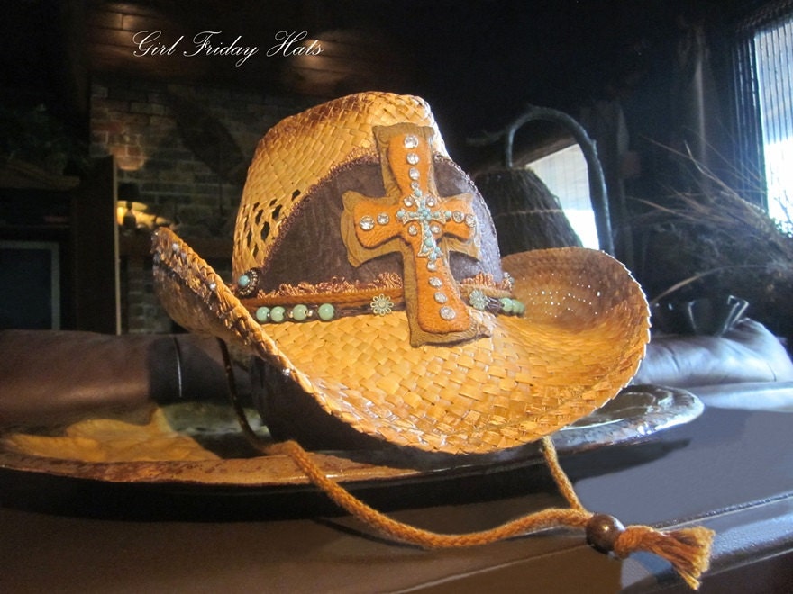 Rustic Beauty - Western Cross Cowgirl Hat
