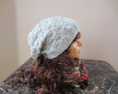 Oversized Slouchy Beanie Baggy Hat Knit Hat Chunky Knit Linen Unisex Men and Women Spring Accessory