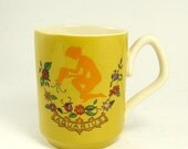 SALE Vintage 60s 70s Hippie Astrology Zodiac Aquarius English Sadler Ceramic Mug
