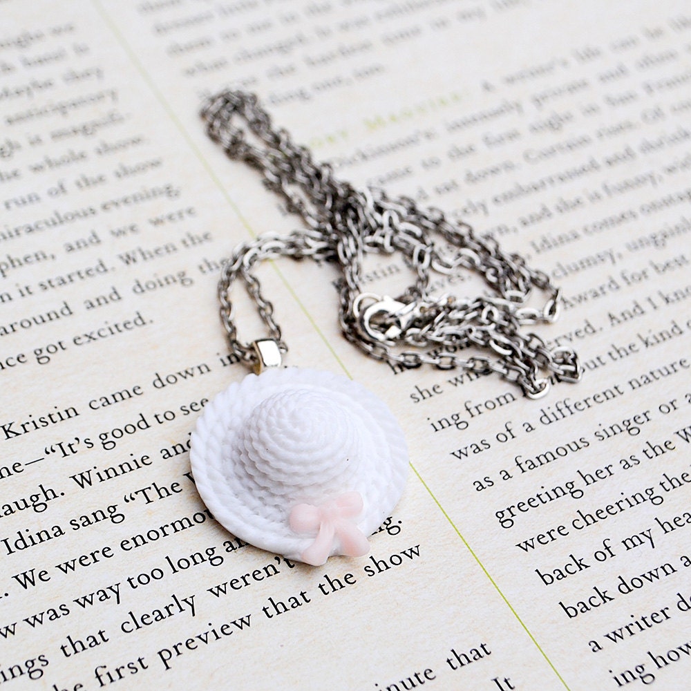 Spring Bonnet Necklace, Easter, Nickel Free
