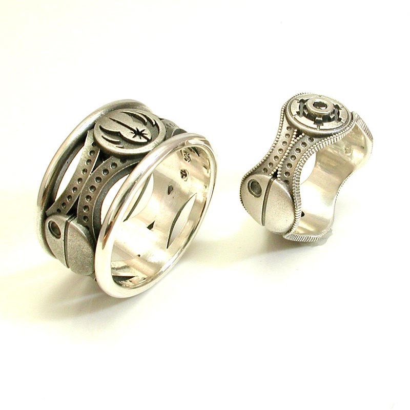 His and Hers Custom Star Wars Ring Set