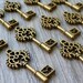 Wholesale Lot 10pcs Steampunk Victorian wholesale antique bronze skeleton key pendant charm necklace Alice in Wonderland 101  jewelry