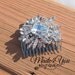 Rhinestone Crystal Hair Comb-Bridal Crystal Hair Comb-Lots of Sparkle