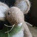 William the Needle Felted Alpaca Fiber Mouse Winter Woodland Decoration