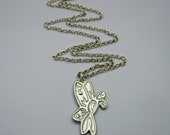 Silver Butterfly Awareness Ribbon Handmade Breast Cancer Lupus Fibromyalgia Heart Disease Autism Survivor