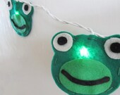 Felt Frog String Lights/Nightlight