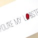 Valentines Card. FRIENDS quote. Love Card- Lobster