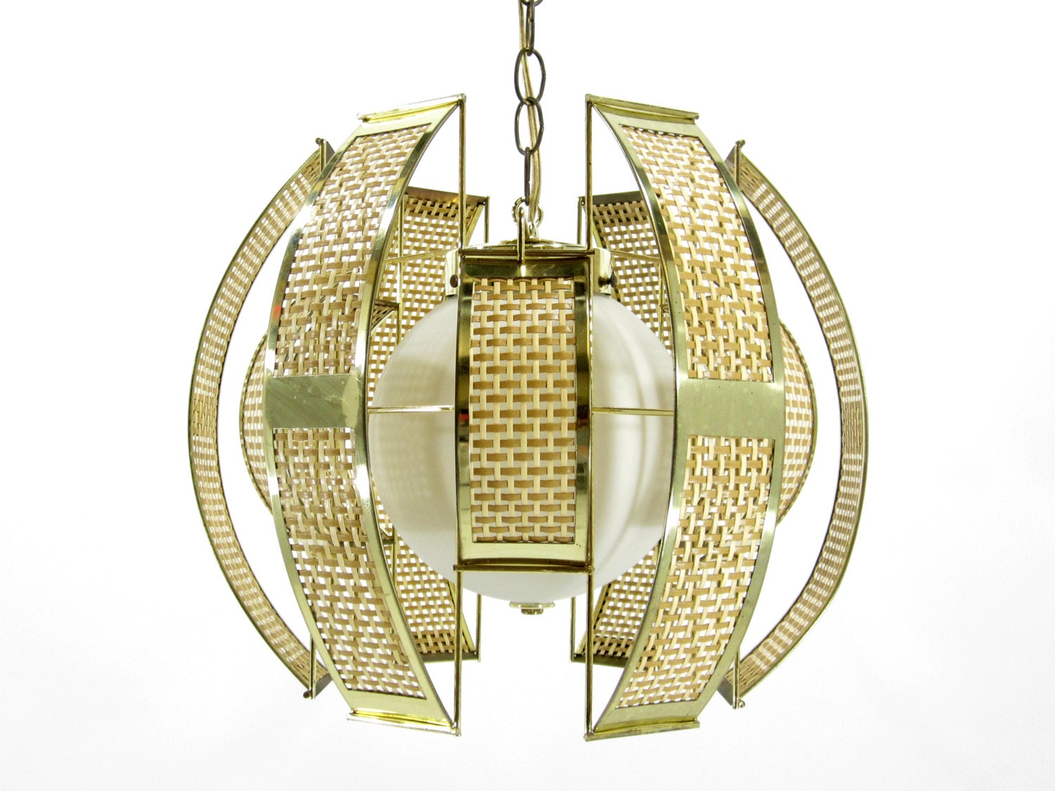 Vintage Hollywood Regency Pendant Light