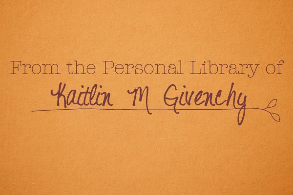 Personal Library Stamp Custom Stamp