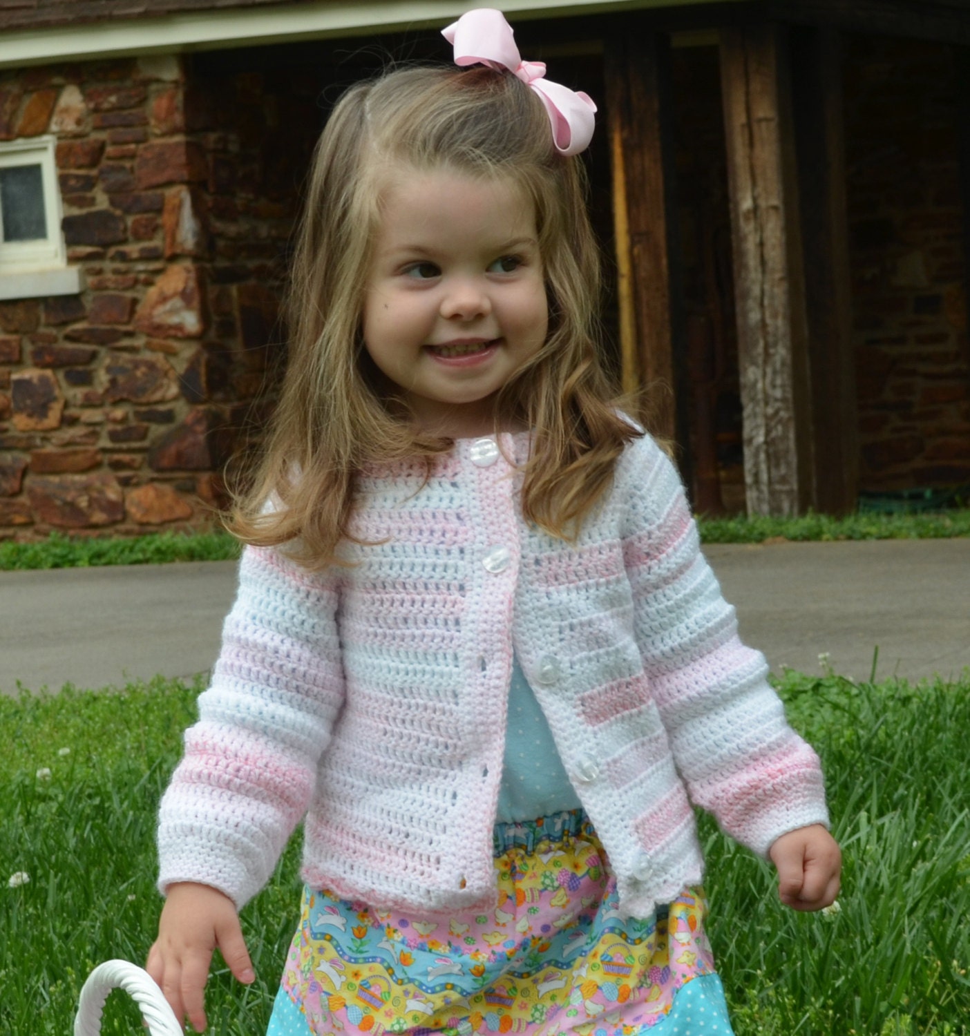 Shades of Pink Cardigan Sweater for Girls size 18-24 months