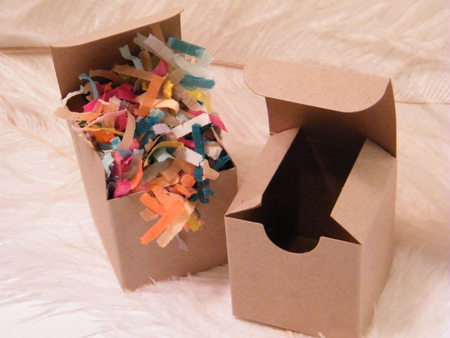 25 Small Kraft Natural Favor Boxes - 2 x 2 x 2 -Tiny Gift Boxes - Party Supplies - DIY Wedding favor Boxes - Tuck Top Square