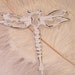 Wall Hook- White Dragonfly -Jewelry Holder- Cast Iron- Chippy- Distressed Cottage Chic - Towel Rack - Beach House Decor