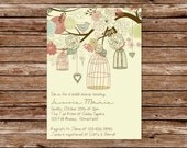 Printable Rustic Vintage Birdcages Bridal Shower Invitation Il_170x135