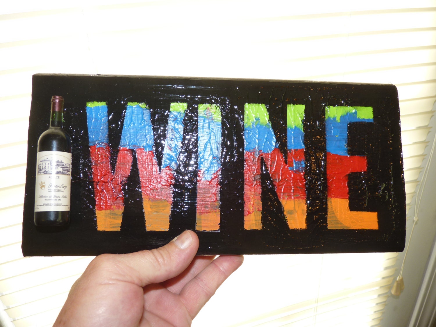 Wine Sign , Perfect for over the Bar or in the Kitchen