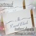 Tiffany Blue Wedding Table Setting Place Card Holders - Set of 10 for bridal shower or engagement party