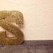Reserved for Haddi - 12" Gold Glitter N
