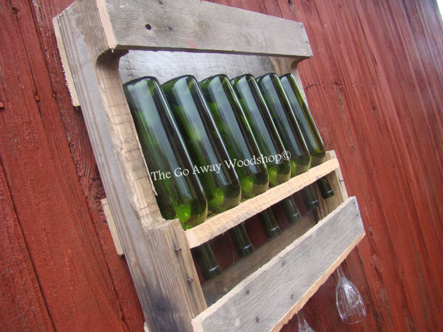 Recycled wine rack SMALL