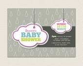 Printable Baby Shower Invitation Template - Rainy Day Il_170x135