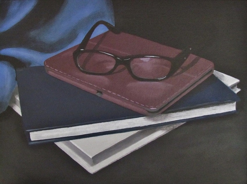 Nerd Geek Book Painting "Let's Read"
