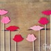 Felt Lips Set of 8 // Double Layered Props on a stick // Wedding Photo Props // Wedding Photo Booth Props // Assorted Props