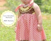 Louise Shoulder Knot Dress Sewing Pattern- Instant Download PDF Pattern and Tutorial- Livi Stitches Sewing Pattern
