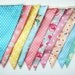 Spring Bright Fabric Banners, Wedding Bunting, Garland, Floral,Shabby Chic- 3 yards (2nd version)