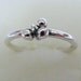 Bridesmaids Jewelry - Sterling Silver Trio Dewdrop  Ring - Engagement Ring