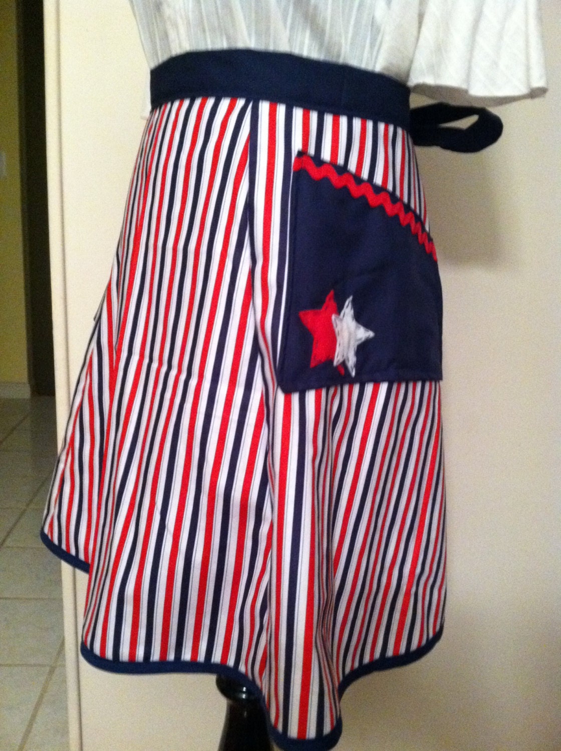 Stars and Stripes Half Apron