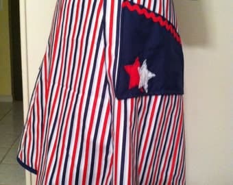 Stars and Stripes Half Apron