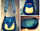 Riders On The Storm    Handmade gypsy tribal boho Elk leather shoulder bag purse
