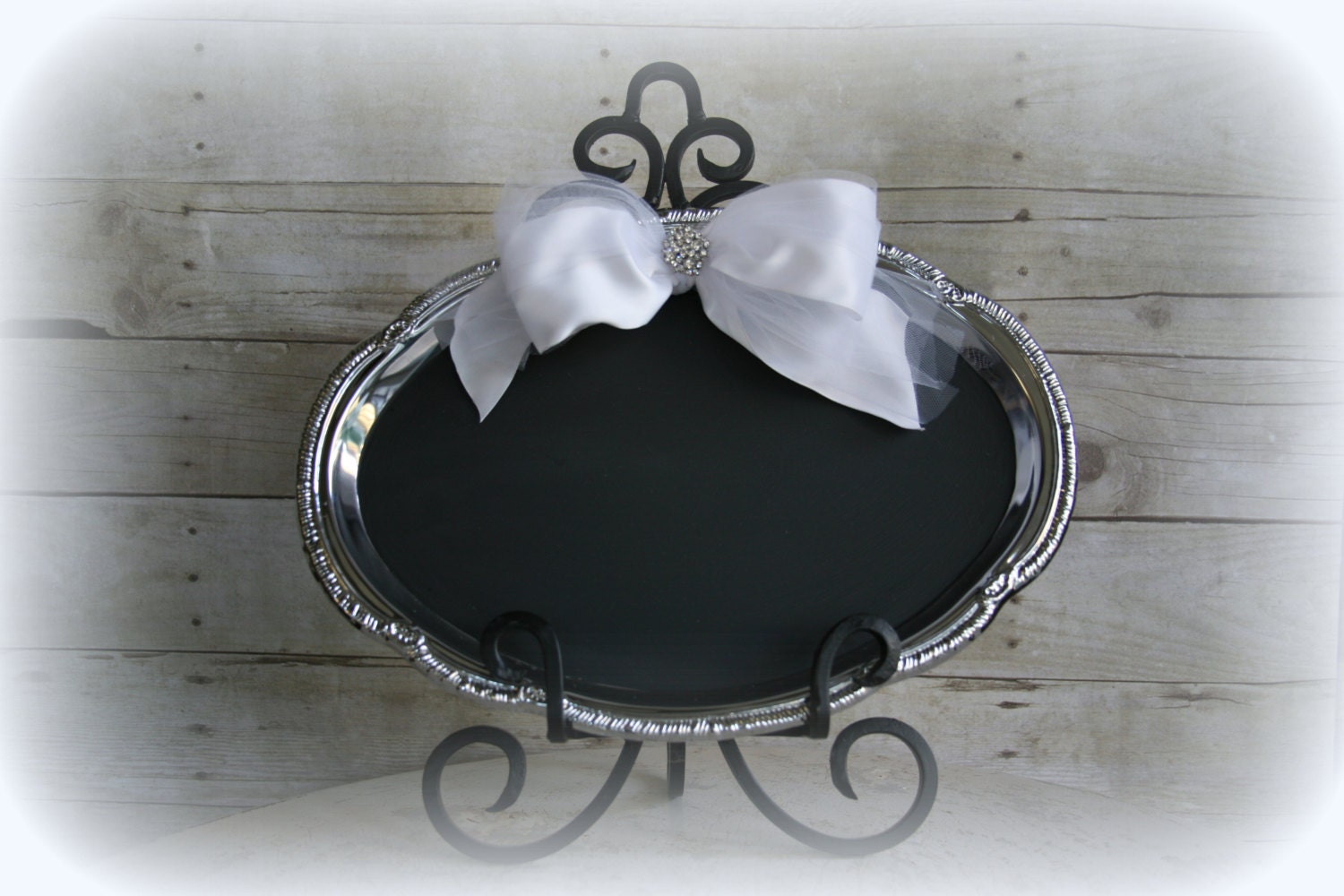 Wedding rhinestone chalkboard French Tuscan Wedding Chalkboard and Magneticboard all in one. Free piece of chalk included. New LARGE Size