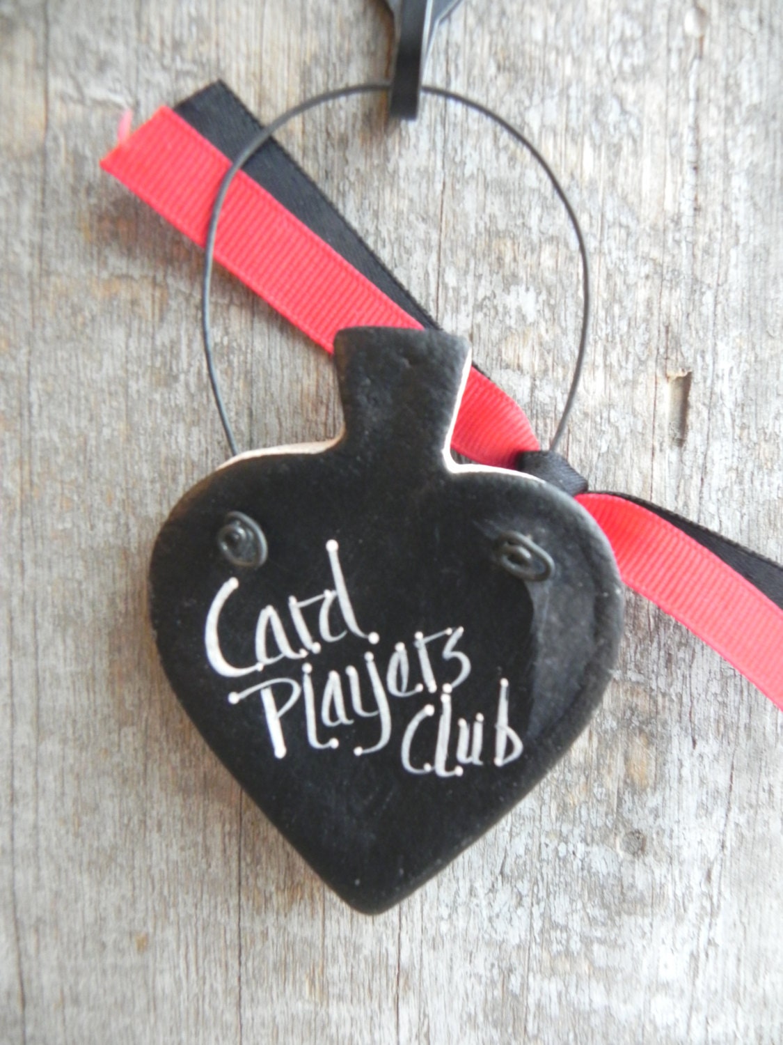 Card Players Gift Spade Hanging Salt Dough Ornament