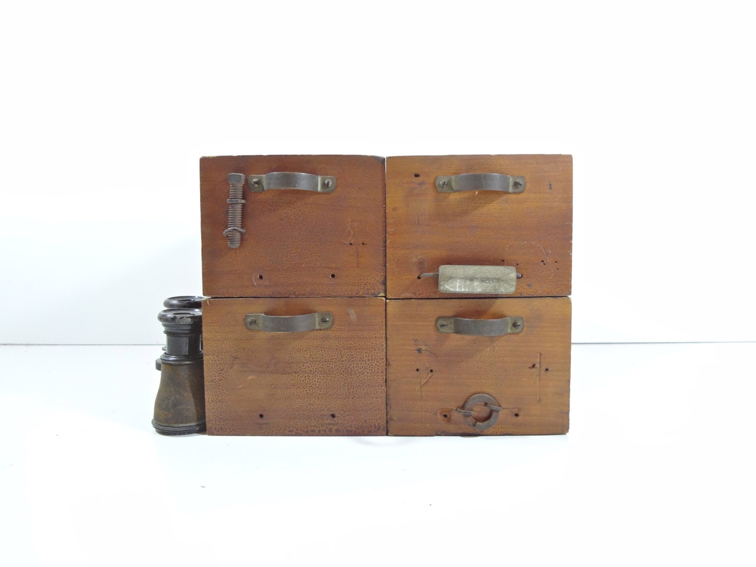 Vintage Wood Shop Drawer / Industrial Wooden Bin