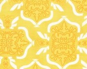 1 Yard of Yellow Tribal Fabric, Morning Tides by Mark Cesarik for Free Spirit