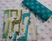 Infant Or Toddler Reversible Car Seat Strap, Giraffe Love