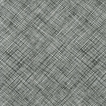 Half Yard Architextures Crosshatch in Black, Carolyn Friedlander, Robert Kaufman Fabrics, 100% Cotton Fabric