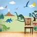 Dinosaur Wall Stencils for Baby Room, Dinosaur Theme Wall Mural, 26 Wall Stencils