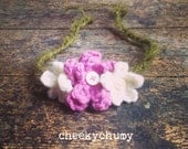 Flower Bouquet halo. Newborn onwards. Photo / Photography prop.