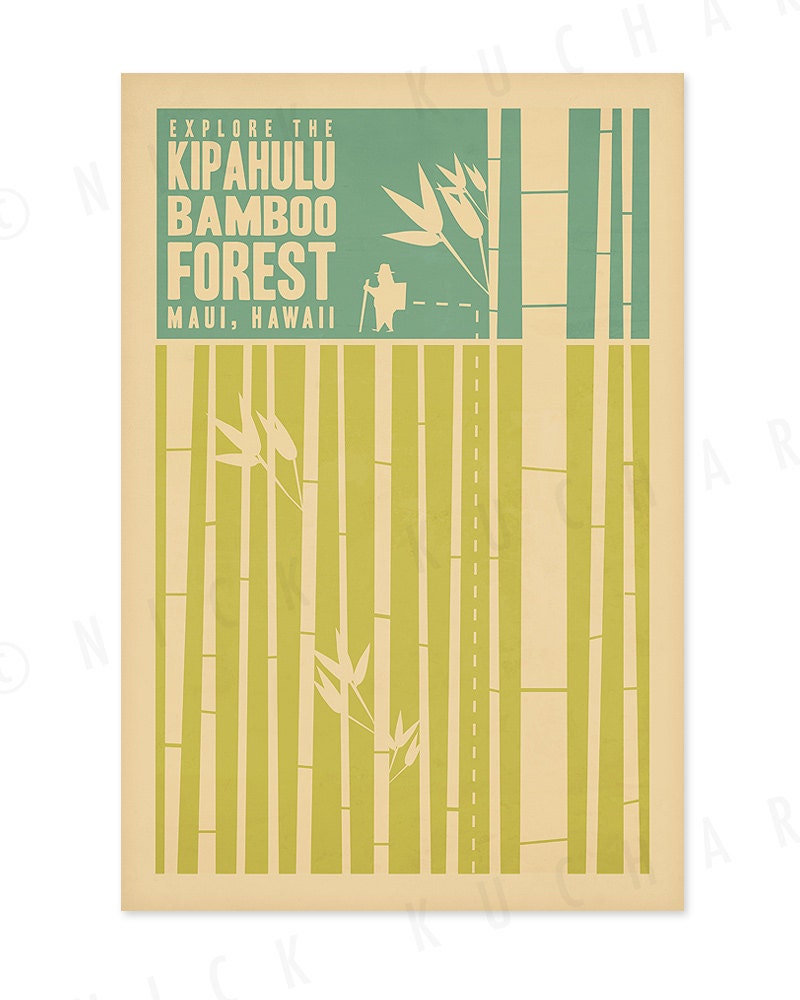 East Maui Love - 12x18 Retro Hawaii Travel Print Series