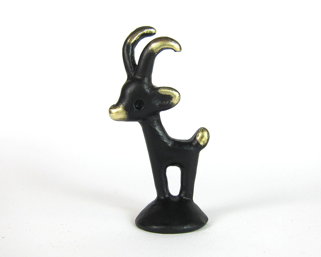 Vintage ORIGINAL Modernist Austrian Walter Bosse 1960s Mountain Goat Figurine