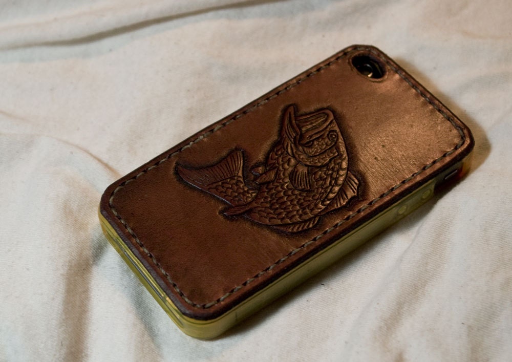 Custom Tooled Leather iPhone case