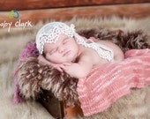 Newborn Lace Headscarf. Headwrap, Headband, Accessories, Photography Prop, Vintage Inspired