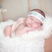 Newborn Rose Print Tie Back